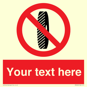 Custom Do Not Change Grinding Wheel Sign